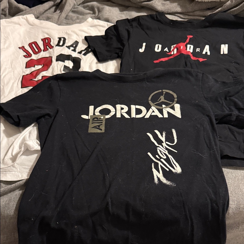 Jordan Black and White Graphic T-Shirts Trio